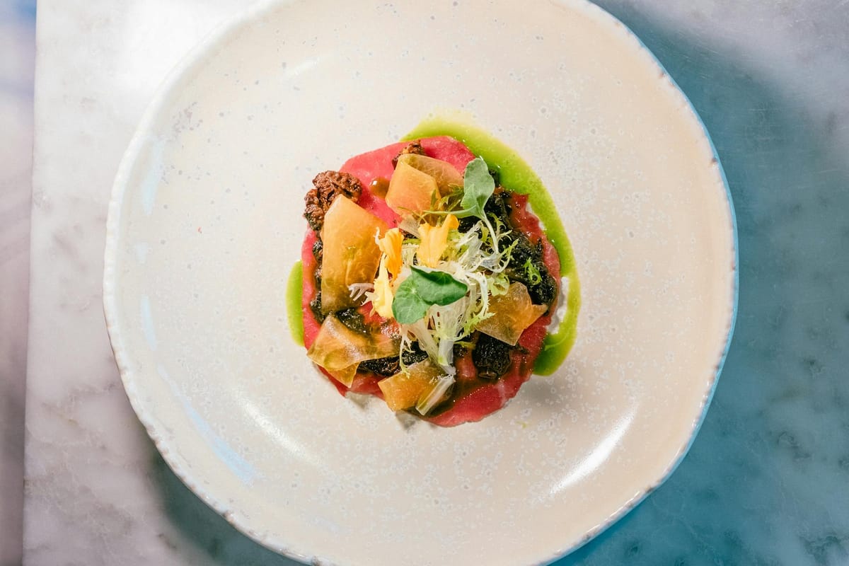You Can Get Thick-Cut Salmon “Noodles” At This New Beauty World Restaurant Post feature image